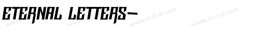 Eternal letters字体转换